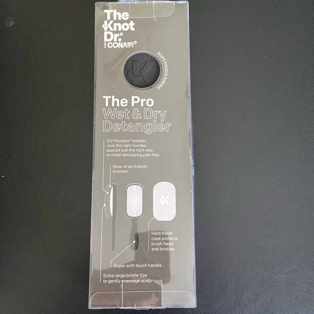🌺Conair The Pro Detangling Wet- DryHairbrush W/ Case- The Knot Dr. for Conair - Picture 4 of 6